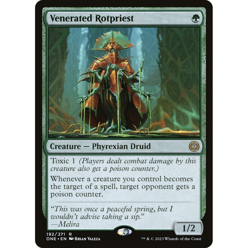 Venerated Rotpriest (ONE-192) - Phyrexia: All Will Be One Foil