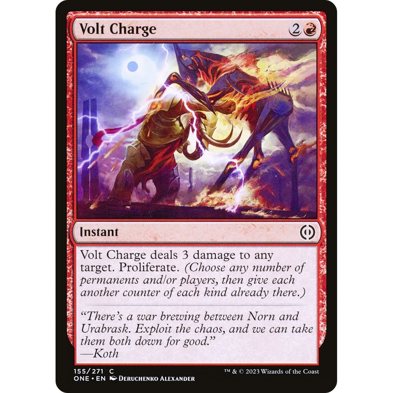 Volt Charge (ONE-155) - Phyrexia: All Will Be One Foil