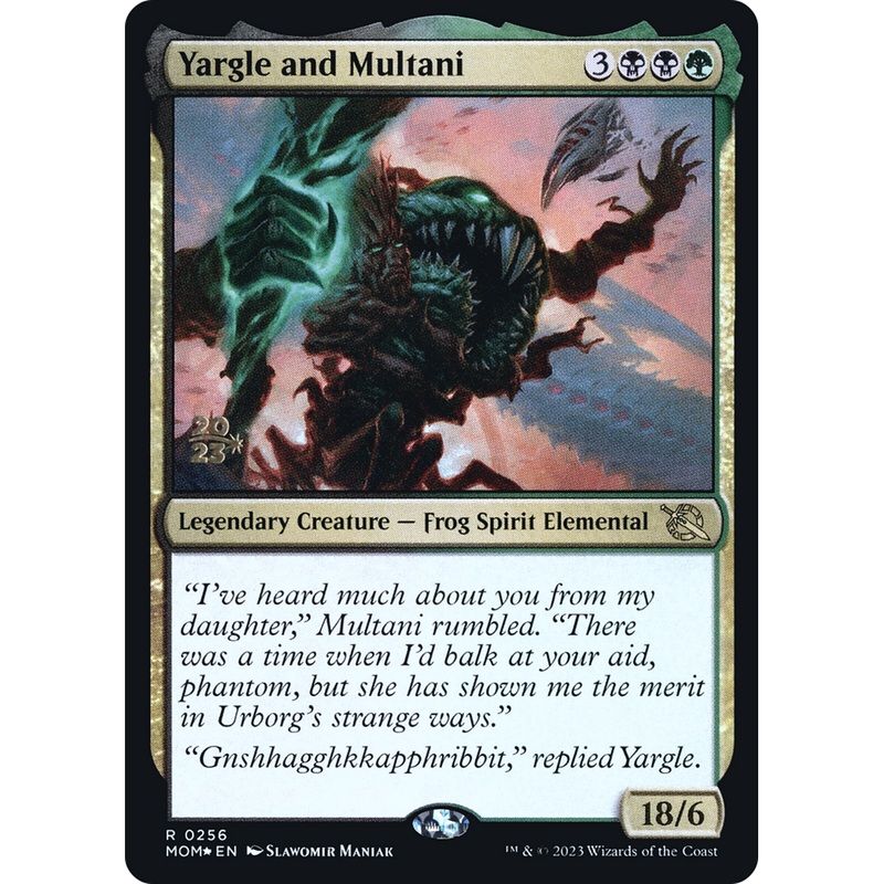 Yargle and Multani (PRE-256S) - March of the Machine Promos Foil