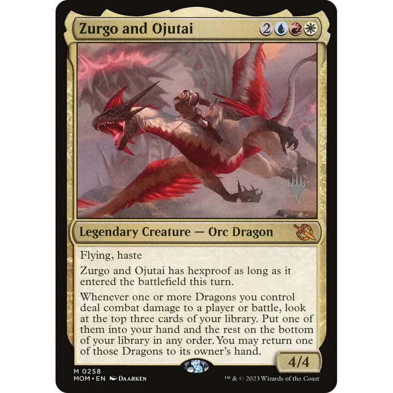 Zurgo and Ojutai (PPMOM-258P) - March of the Machine Promos