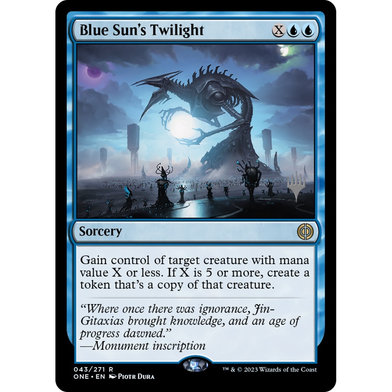 Blue Sun's Twilight (PPONE-43P) - Phyrexia: All Will Be One Promos