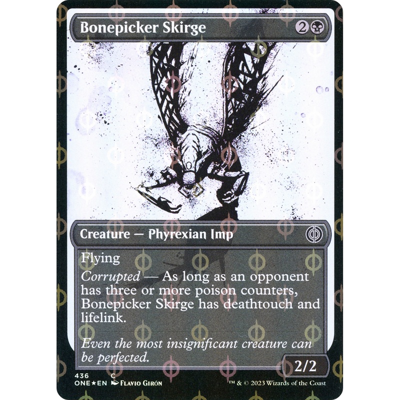 Bonepicker Skirge (ONE-436) - Phyrexia: All Will Be One: (Showcase) Foil