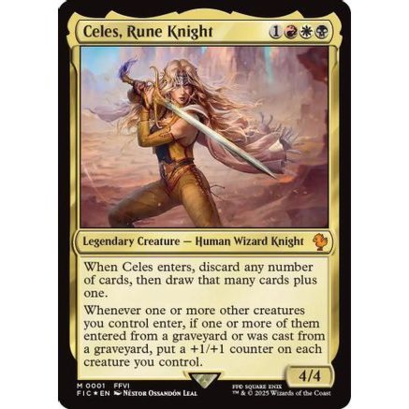 Celes, Rune Knight (FIC-001) - Commander: FINAL FANTASY Foil