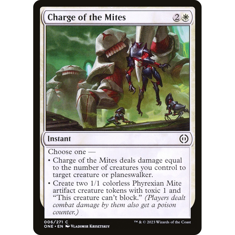 Charge of the Mites (ONE-006) - Phyrexia: All Will Be One Foil