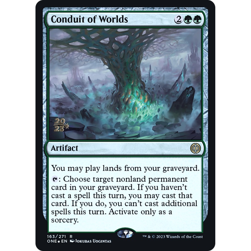 Conduit of Worlds (PRE-163S) - Phyrexia: All Will Be One Promos Foil