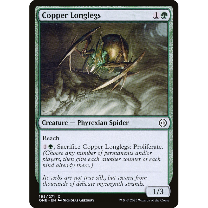 Copper Longlegs (ONE-165) - Phyrexia: All Will Be One Foil