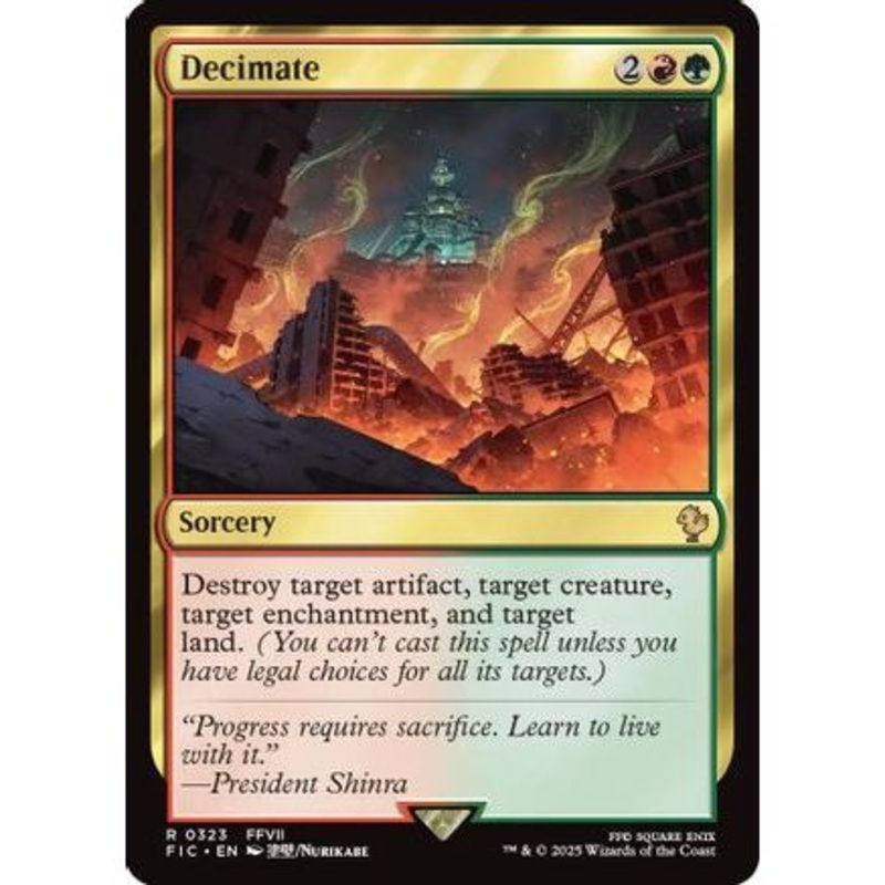 Decimate (FIC-323) - Commander: FINAL FANTASY