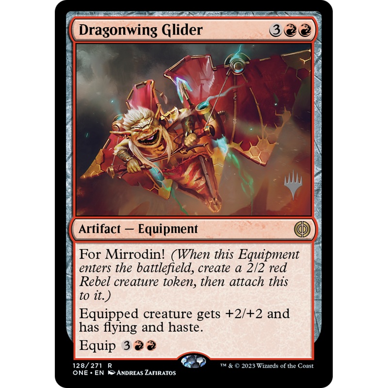 Dragonwing Glider (PPONE-128P) - Phyrexia: All Will Be One Promos