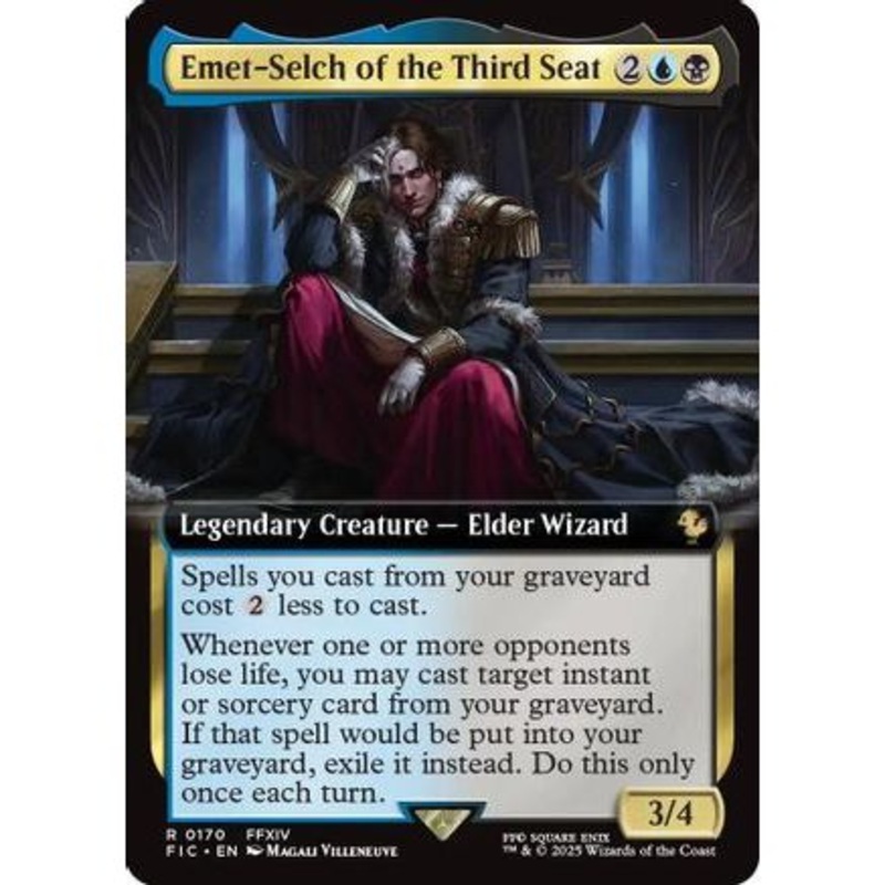 Emet-Selch of the Third Seat (Extended Art) (FIC-170) - Commander: FINAL FANTASY Foil