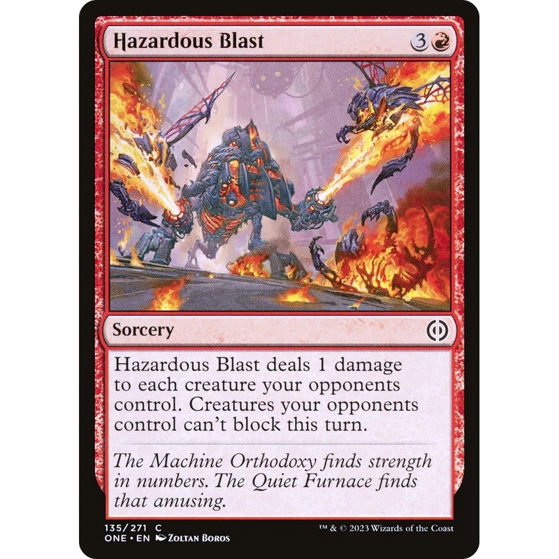 Hazardous Blast (ONE-135) - Phyrexia: All Will Be One Foil