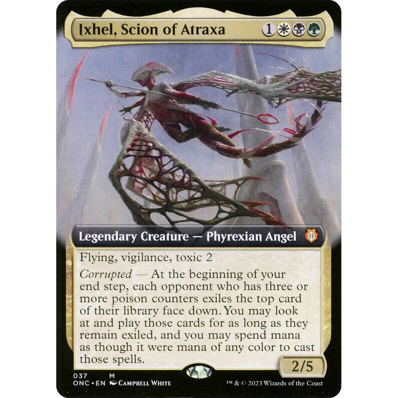 Ixhel, Scion of Atraxa (ONC-037) - Phyrexia: All Will Be One Commander: (Extended Art)