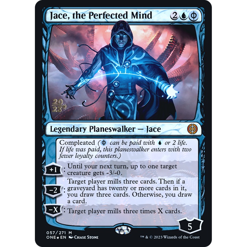 Jace, the Perfected Mind (PRE-57S) - Phyrexia: All Will Be One Promos Foil