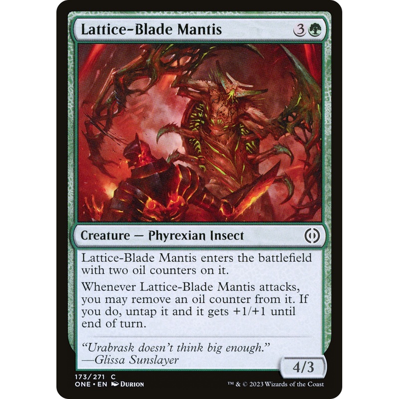 Lattice-Blade Mantis (ONE-173) - Phyrexia: All Will Be One Foil