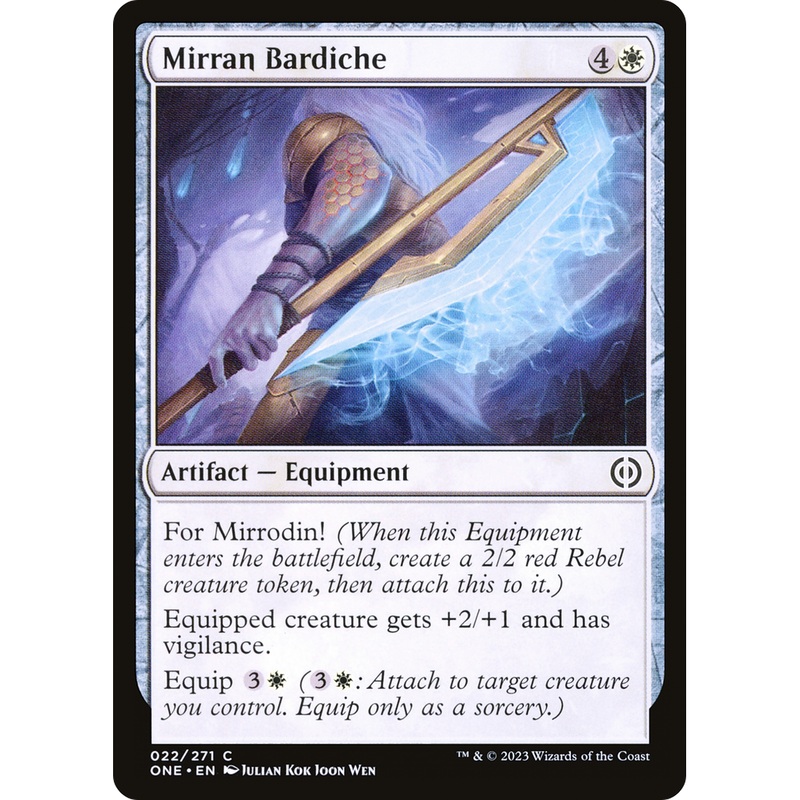Mirran Bardiche (ONE-022) - Phyrexia: All Will Be One
