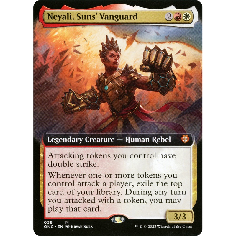Neyali, Suns' Vanguard (ONC-038) - Phyrexia: All Will Be One Commander: (Extended Art)