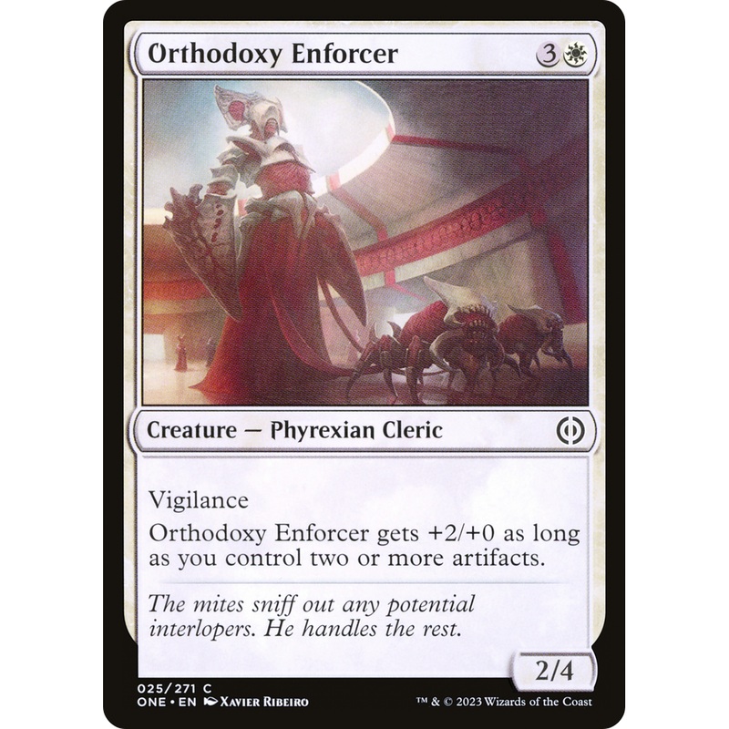 Orthodoxy Enforcer (ONE-025) - Phyrexia: All Will Be One Foil