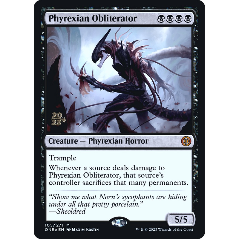 Phyrexian Obliterator (PRE-105S) - Phyrexia: All Will Be One Promos Foil
