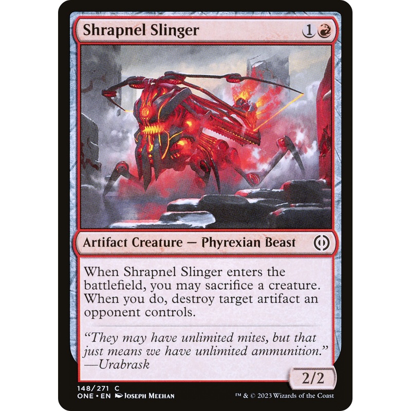 Shrapnel Slinger (ONE-148) - Phyrexia: All Will Be One Foil
