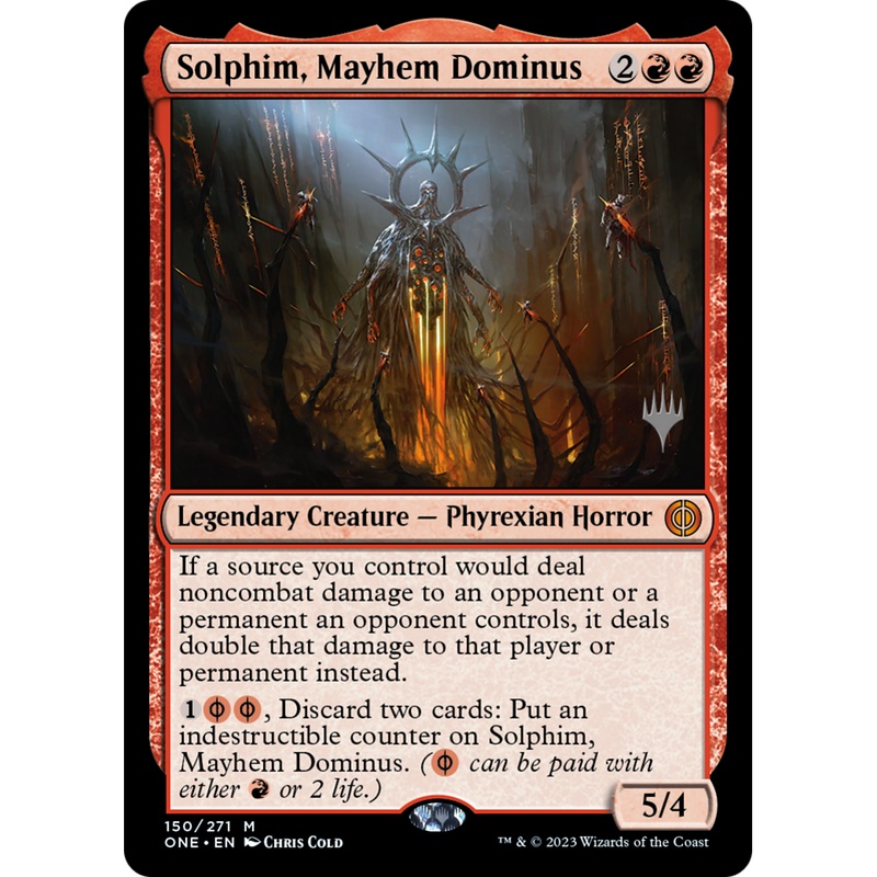 Solphim, Mayhem Dominus (PPONE-150P) - Phyrexia: All Will Be One Promos