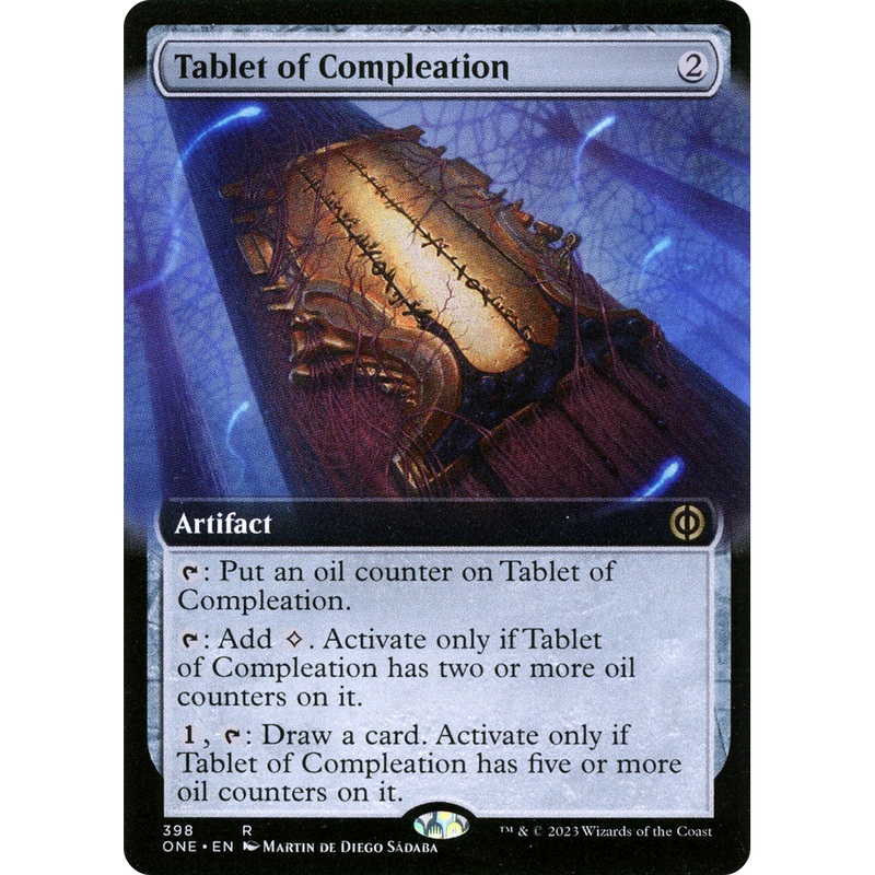 Tablet of Compleation (ONE-398) - Phyrexia: All Will Be One: (Extended Art) Foil