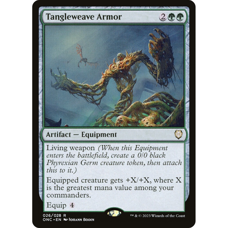 Tangleweave Armor (ONC-026) - Phyrexia: All Will Be One Commander