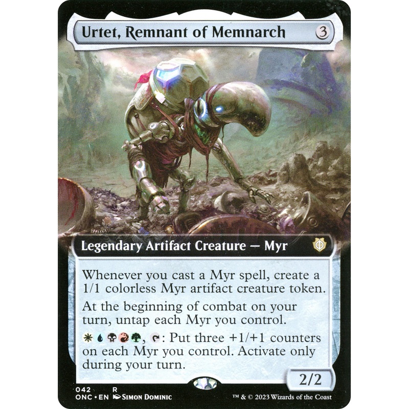 Urtet, Remnant of Memnarch (ONC-042) - Phyrexia: All Will Be One Commander: (Extended Art) Foil