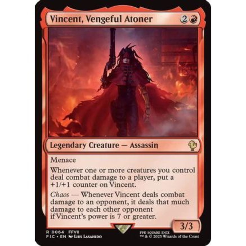 Vincent, Vengeful Atoner (FIC-064) - Commander: FINAL FANTASY
