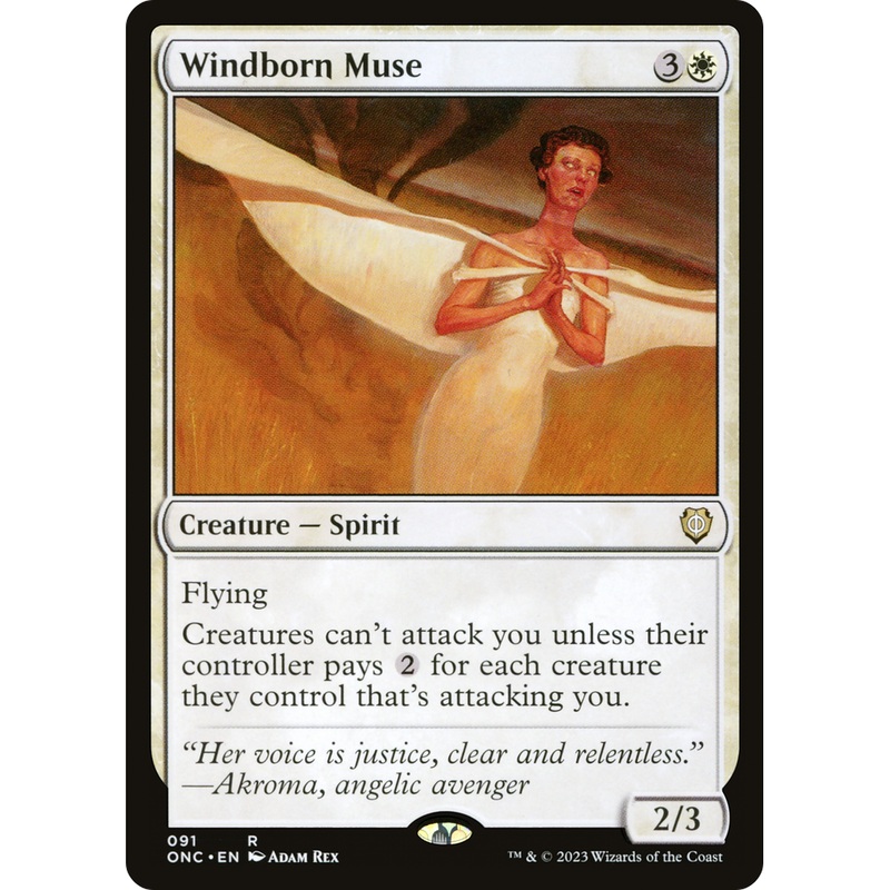 Windborn Muse (ONC-091) - Phyrexia: All Will Be One Commander