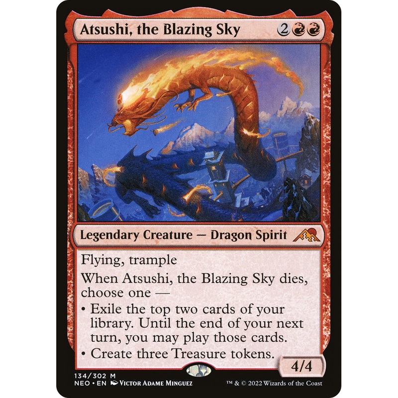Atsushi, the Blazing Sky (NEO-134) - Kamigawa: Neon Dynasty