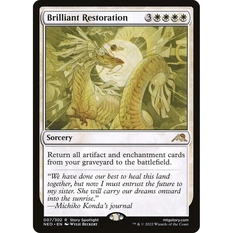 Brilliant Restoration (NEO-007) - Kamigawa: Neon Dynasty