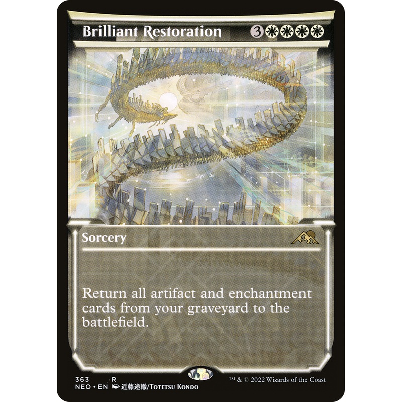 Brilliant Restoration (NEO-363) - Kamigawa: Neon Dynasty: (Showcase) Foil