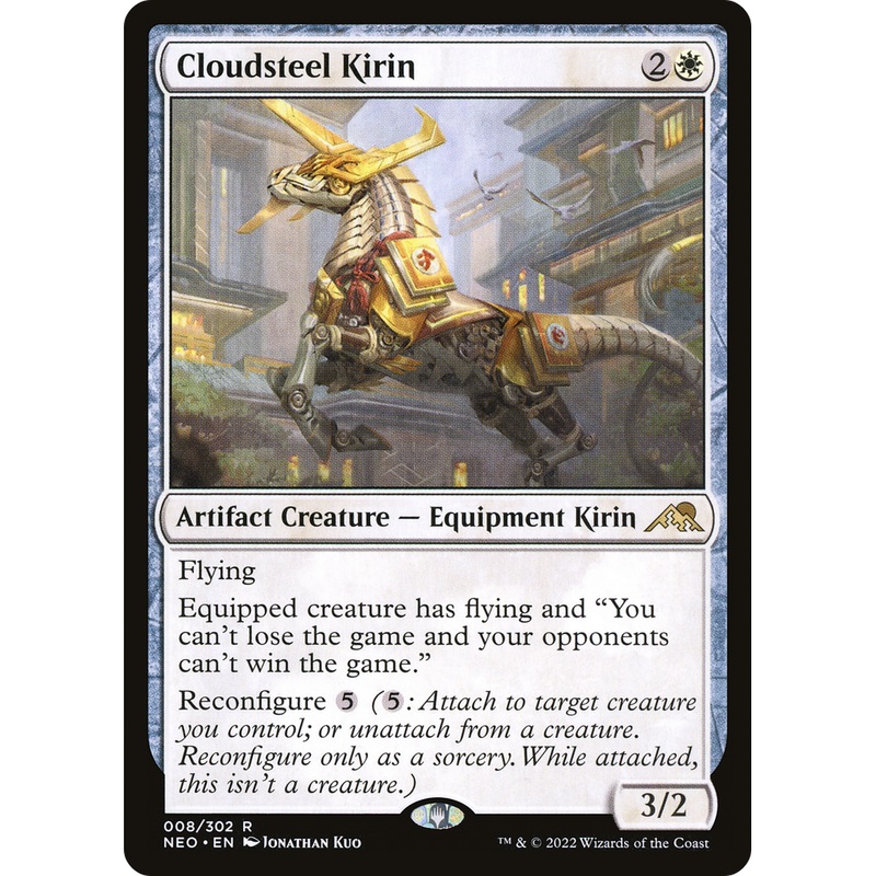 Cloudsteel Kirin (NEO-008) - Kamigawa: Neon Dynasty Foil