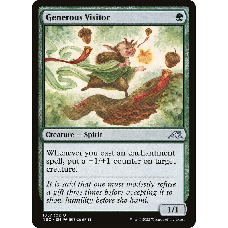 Generous Visitor (NEO-185) - Kamigawa: Neon Dynasty