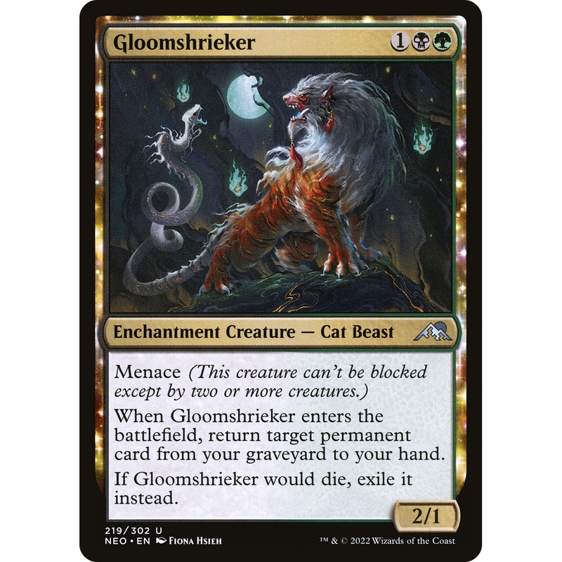 Gloomshrieker (NEO-219) - Kamigawa: Neon Dynasty: (enchantment)