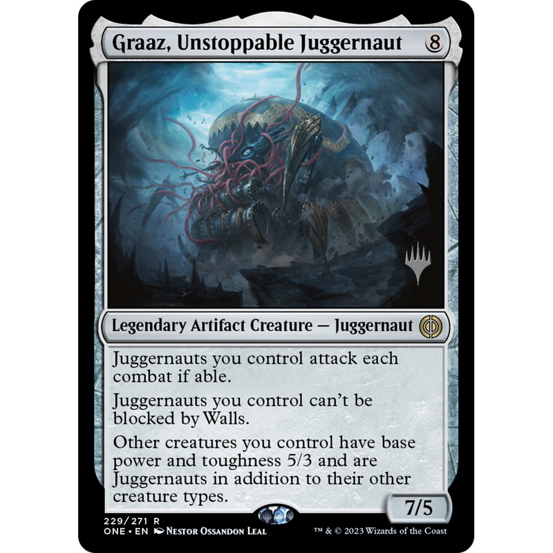 Graaz, Unstoppable Juggernaut (PPONE-229P) - Phyrexia: All Will Be One Promos