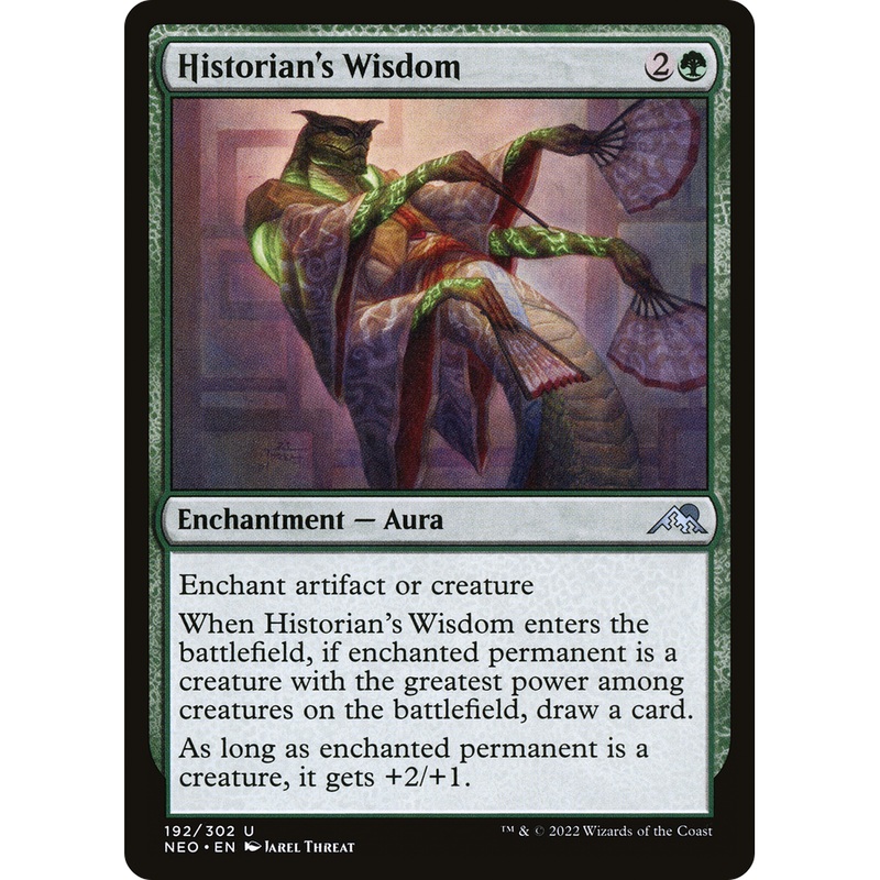 Historian's Wisdom (NEO-192) - Kamigawa: Neon Dynasty Foil