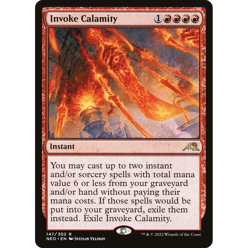 Invoke Calamity (NEO-147) - Kamigawa: Neon Dynasty Foil
