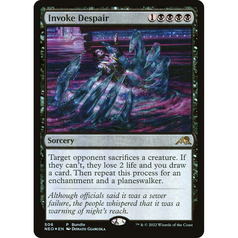 Invoke Despair (UMP-506) - Kamigawa: Neon Dynasty Foil