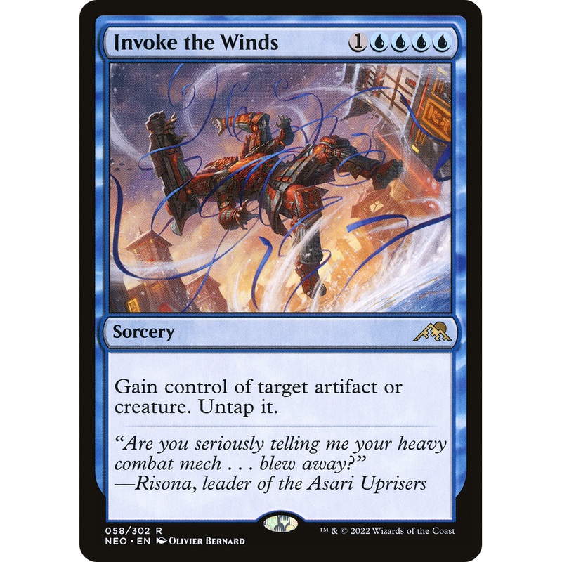 Invoke the Winds (NEO-058) - Kamigawa: Neon Dynasty