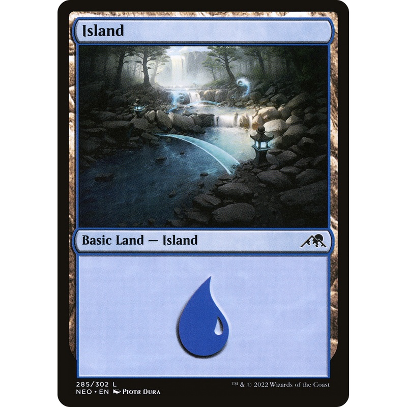 Island (NEO-285) - Kamigawa: Neon Dynasty Foil