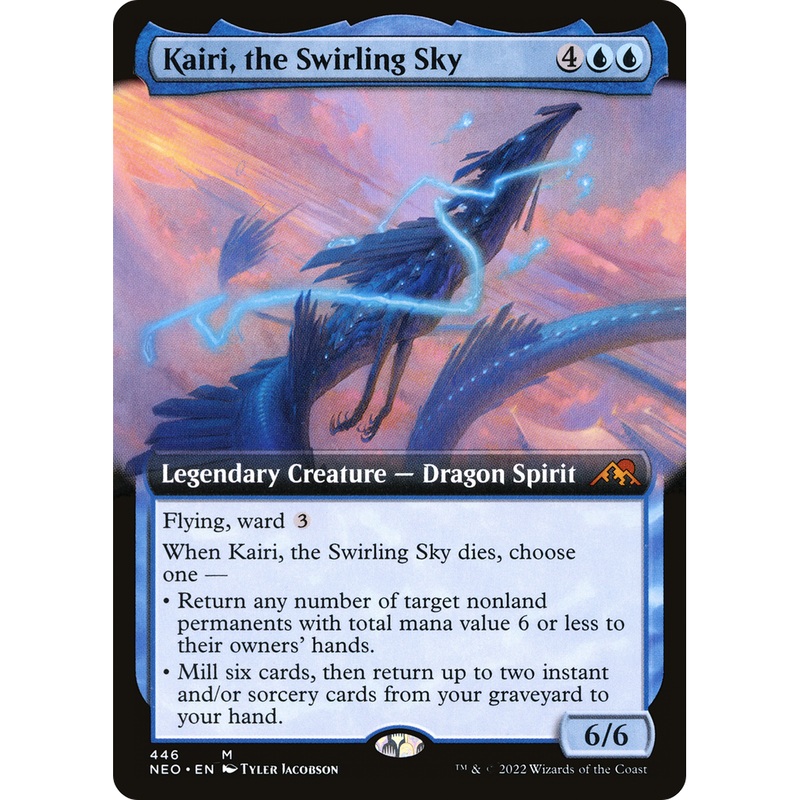 Kairi, the Swirling Sky (NEO-446) - Kamigawa: Neon Dynasty: (Extended Art) Foil