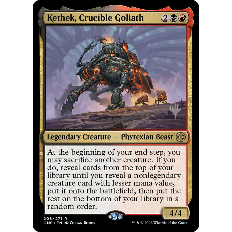 Kethek, Crucible Goliath (PPONE-206P) - Phyrexia: All Will Be One Promos
