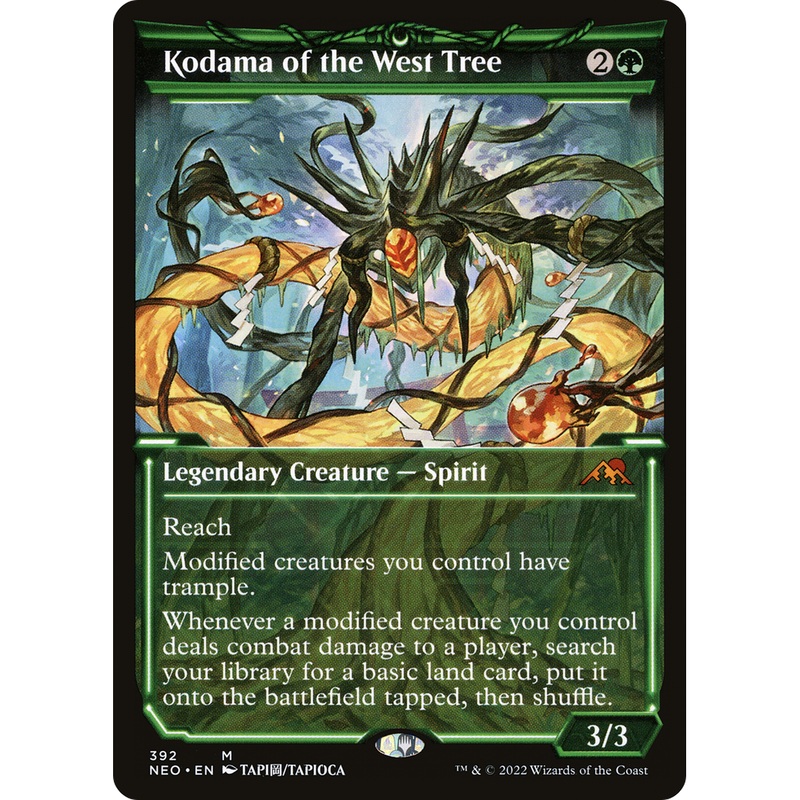 Kodama of the West Tree (NEO-392) - Kamigawa: Neon Dynasty: (Showcase) Foil