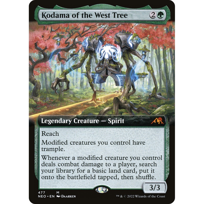 Kodama of the West Tree (NEO-477) - Kamigawa: Neon Dynasty: (Extended Art)