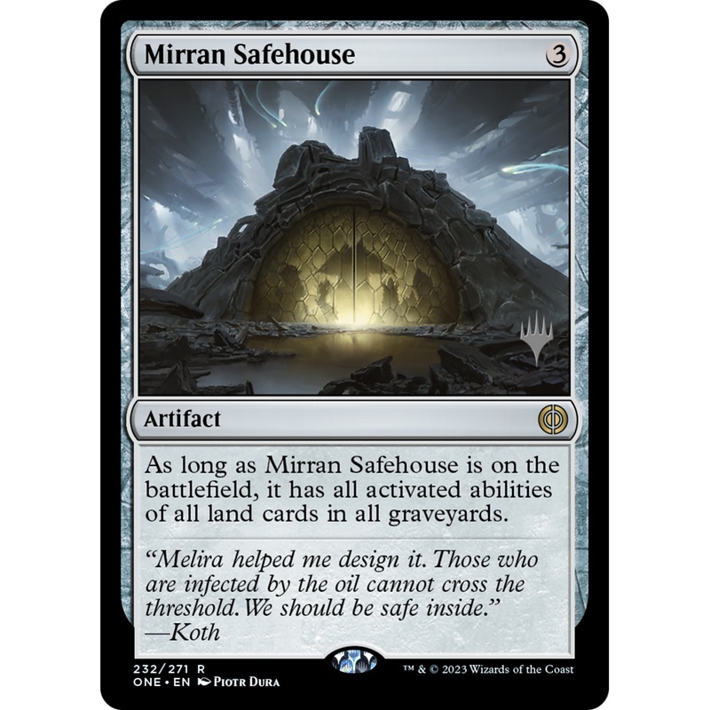 Mirran Safehouse (PPONE-232P) - Phyrexia: All Will Be One Promos