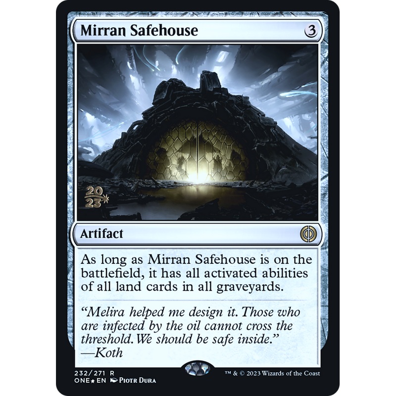 Mirran Safehouse (PRE-232S) - Phyrexia: All Will Be One Promos Foil