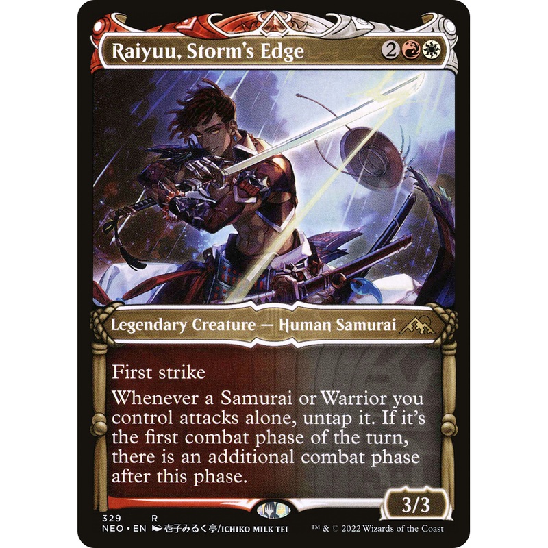 Raiyuu, Storm's Edge (NEO-329) - Kamigawa: Neon Dynasty: (Showcase) Foil
