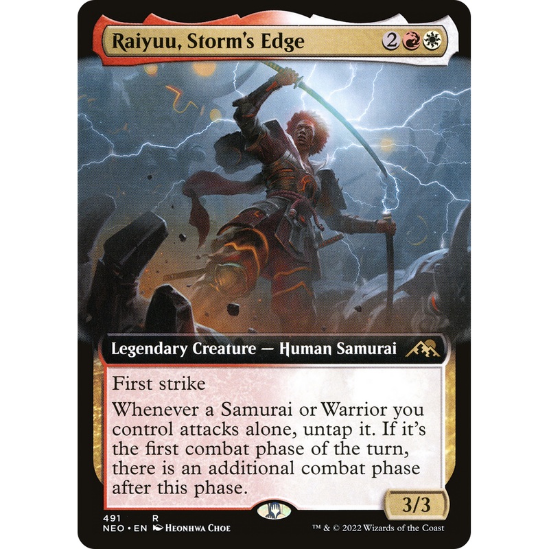 Raiyuu, Storm's Edge (NEO-491) - Kamigawa: Neon Dynasty: (Extended Art)