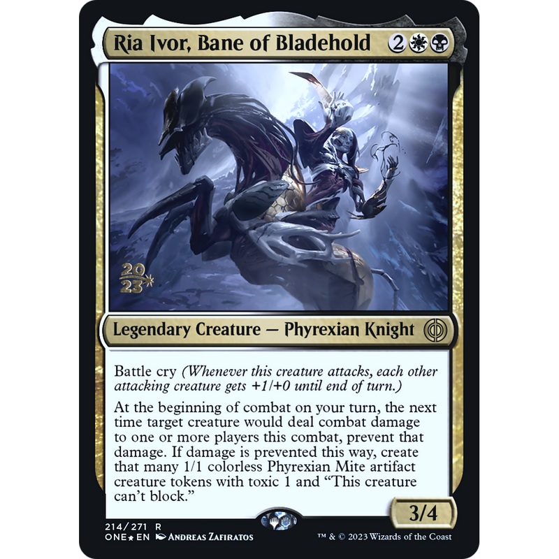 Ria Ivor, Bane of Bladehold (PRE-214S) - Phyrexia: All Will Be One Promos Foil