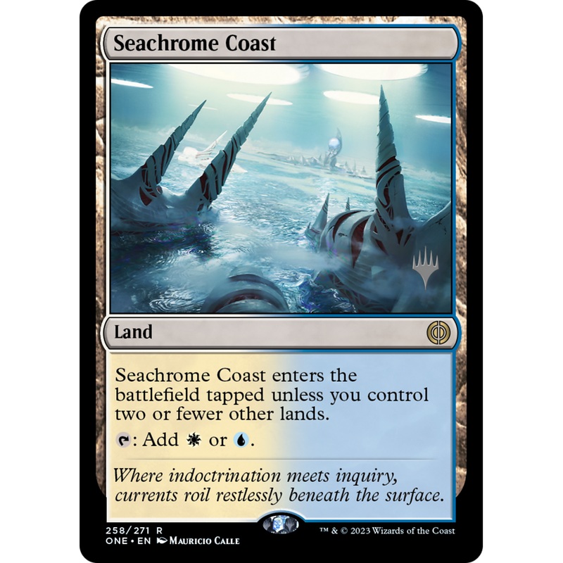 Seachrome Coast (PPONE-258P) - Phyrexia: All Will Be One Promos